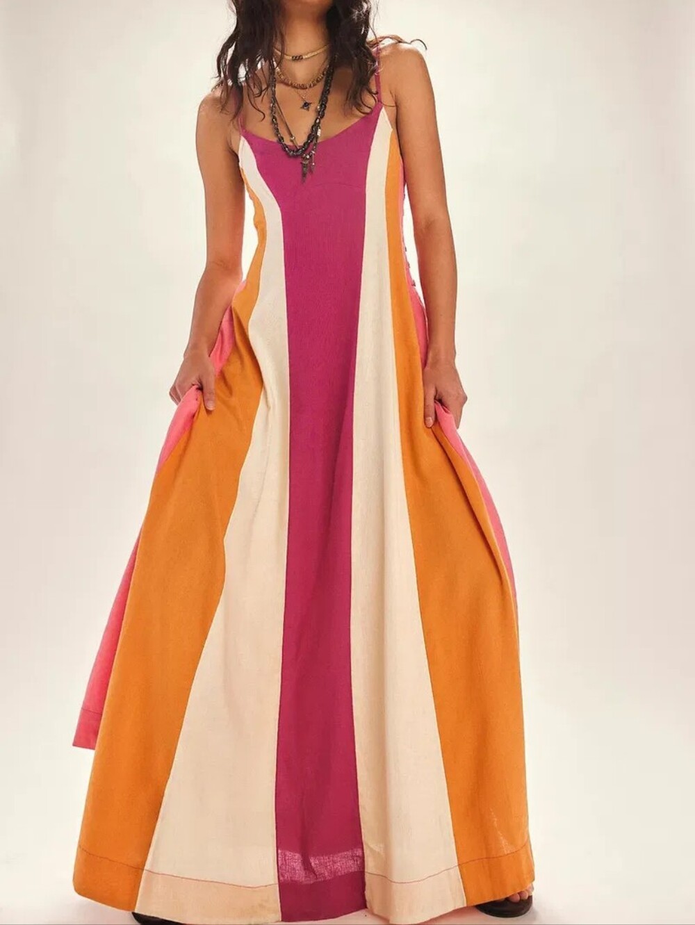 Free People Color Harmony Dress/Colorblock